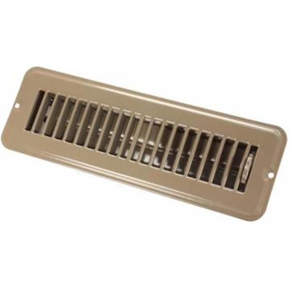 Jr Products J45-0228915 2 x 10 in. Floor Registers Dampered Metal; Brown J45-0228915 - main
